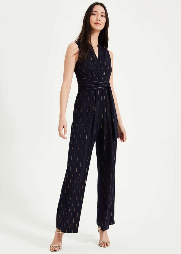 Phase Eight Tia Foil Print Jumpsuit