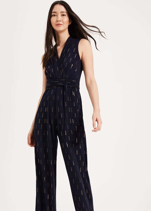 phase eight Tia Foil Print Jumpsuit