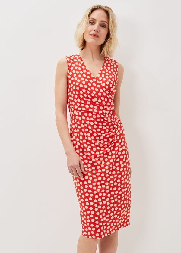 phase eight Tia Spot Midi Dress