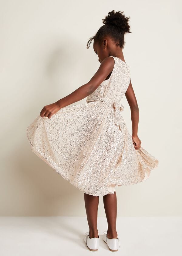 Phase Eight Tiana Sequin Pleat Dress