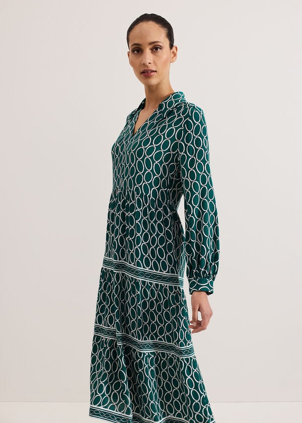 Phase Eight Tiered Midi Dress