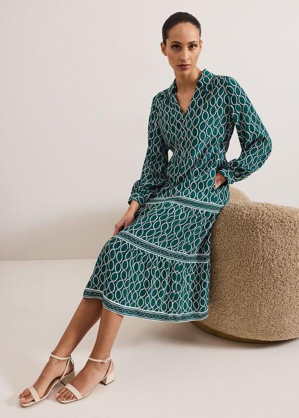 phase eight Tiered Midi Dress