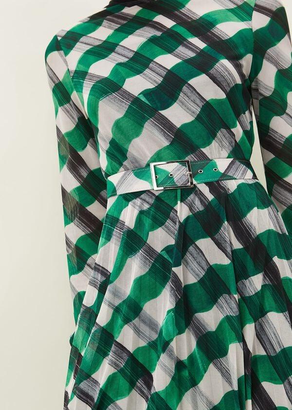 Phase Eight Tiffany Check Mesh Dress