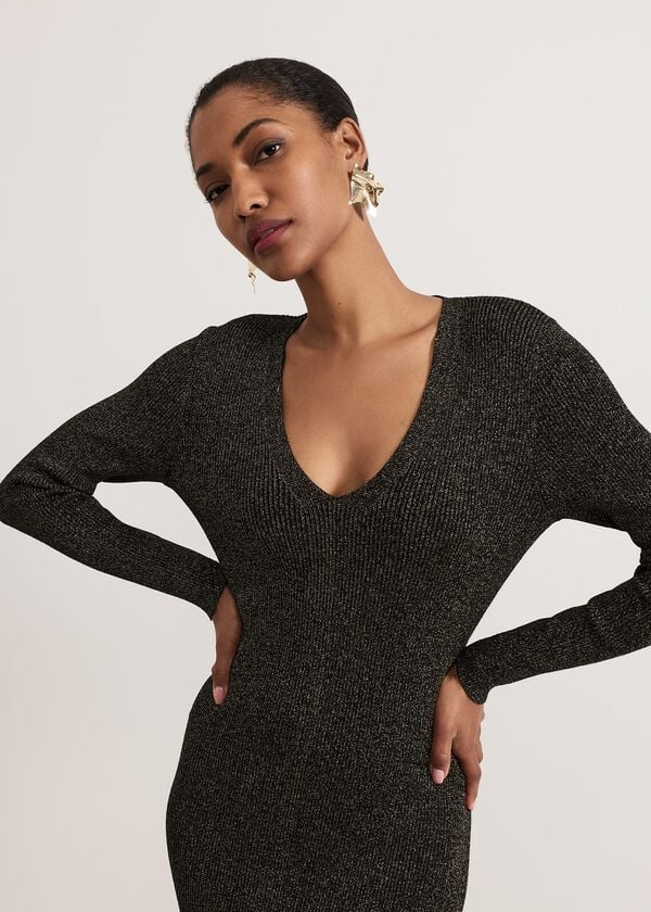 Phase Eight Tillie Shimmer Flippy Hem Dress