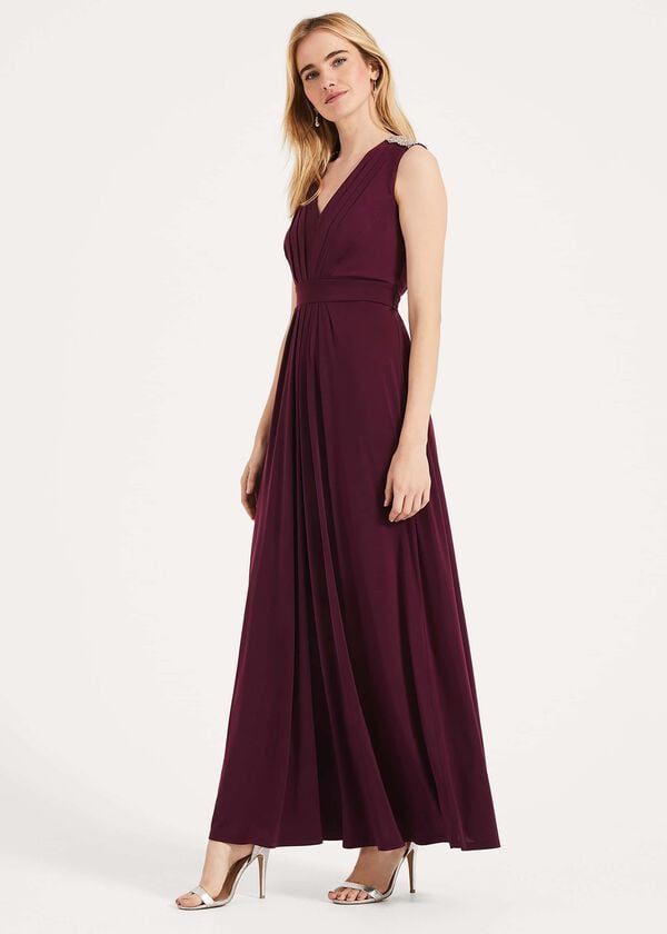 phase eight Tomasi Beaded Shoulder Dress