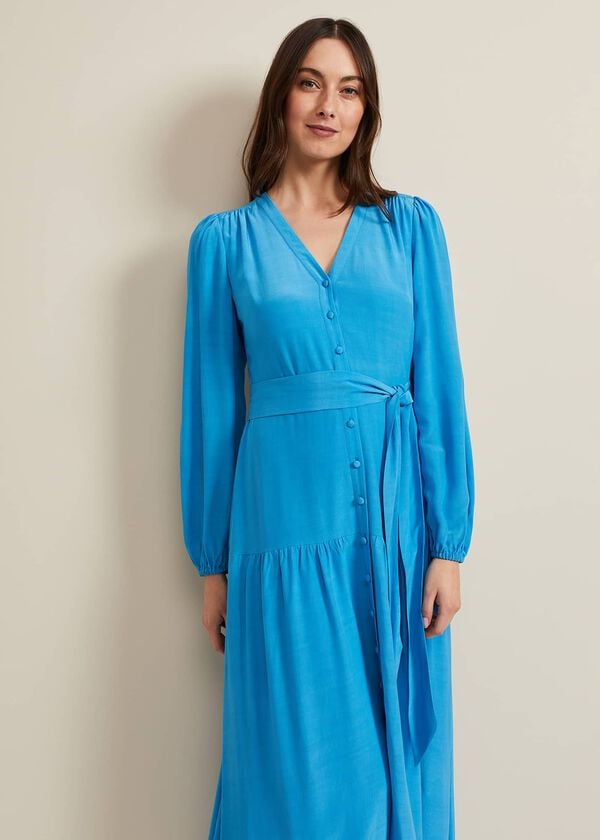 Phase Eight Tori Button Through Maxi Dress