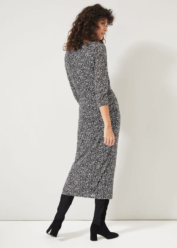 Phase Eight Trina Textured Print Lace Dress