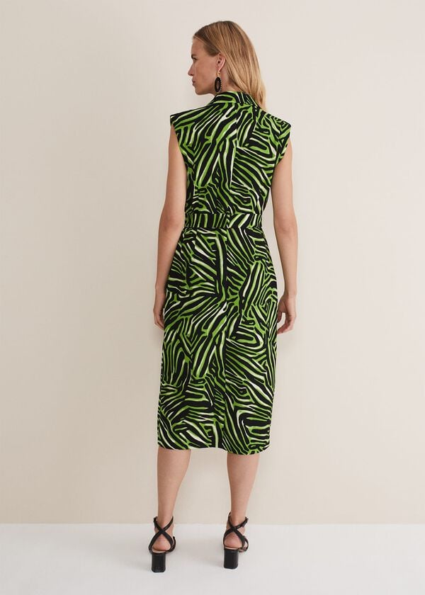 Phase Eight Trinny Zebra Print Trench Midi Dress