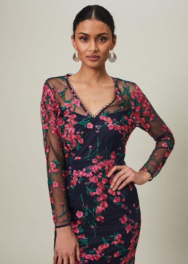 Phase Eight Trisha Embroidered Maxi Dress