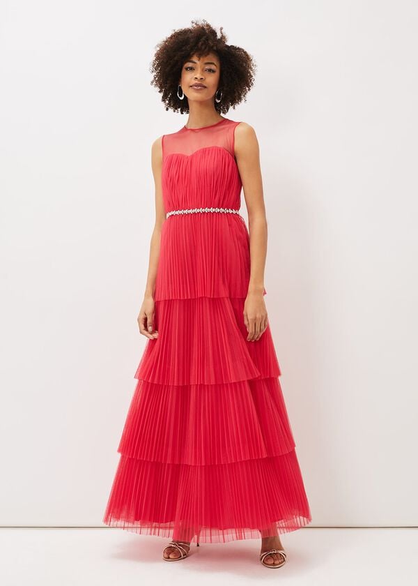 phase eight Tulisa Tulle Maxi Dress