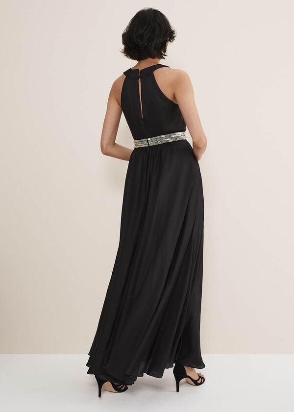 Phase Eight Vanessa Beaded Belt Maxi Dress