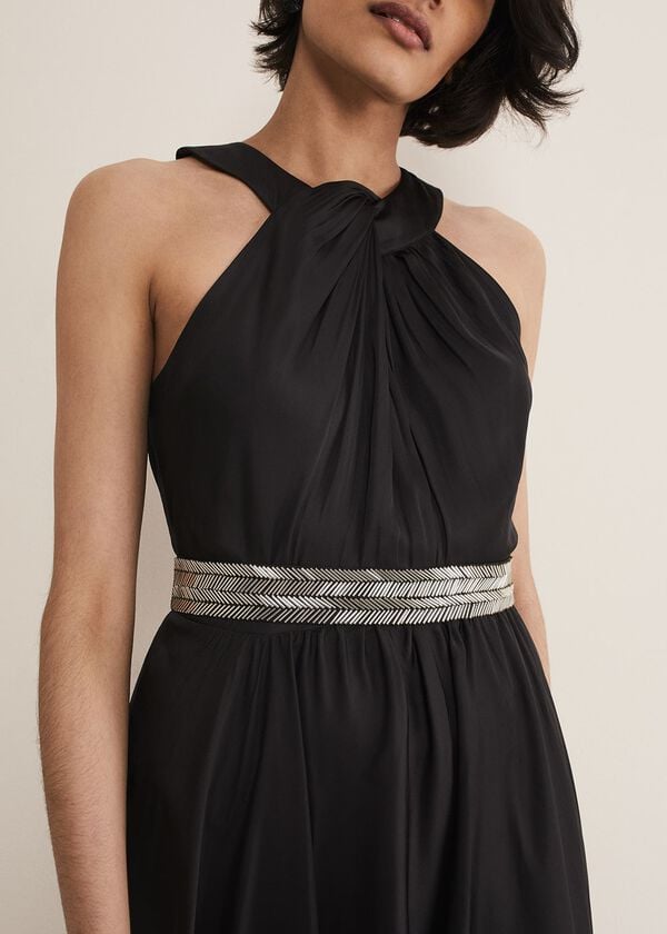 Phase Eight Vanessa Beaded Belt Maxi Dress