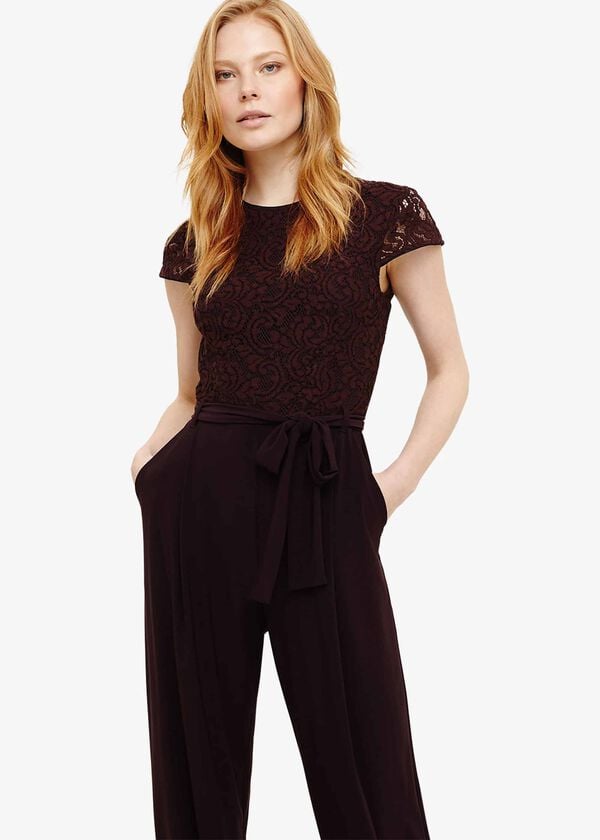 Phase Eight Vicki Lace Bodice Jumpsuit