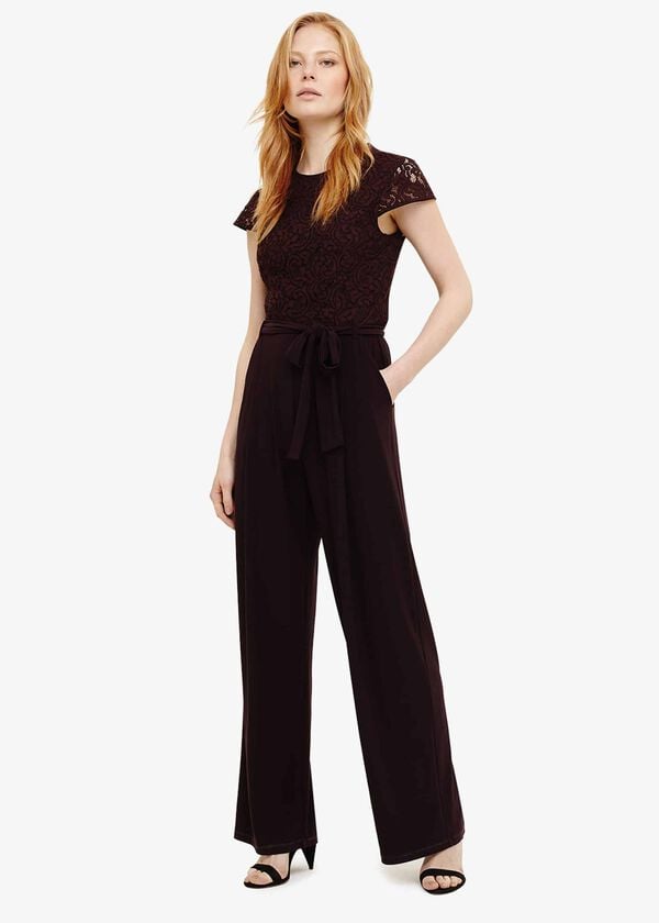 phase eight Vicki Lace Bodice Jumpsuit
