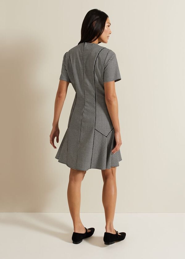 Phase Eight Viola Houndstooth Mini Dress