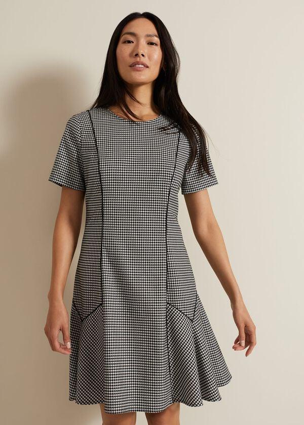 Phase Eight Viola Houndstooth Mini Dress