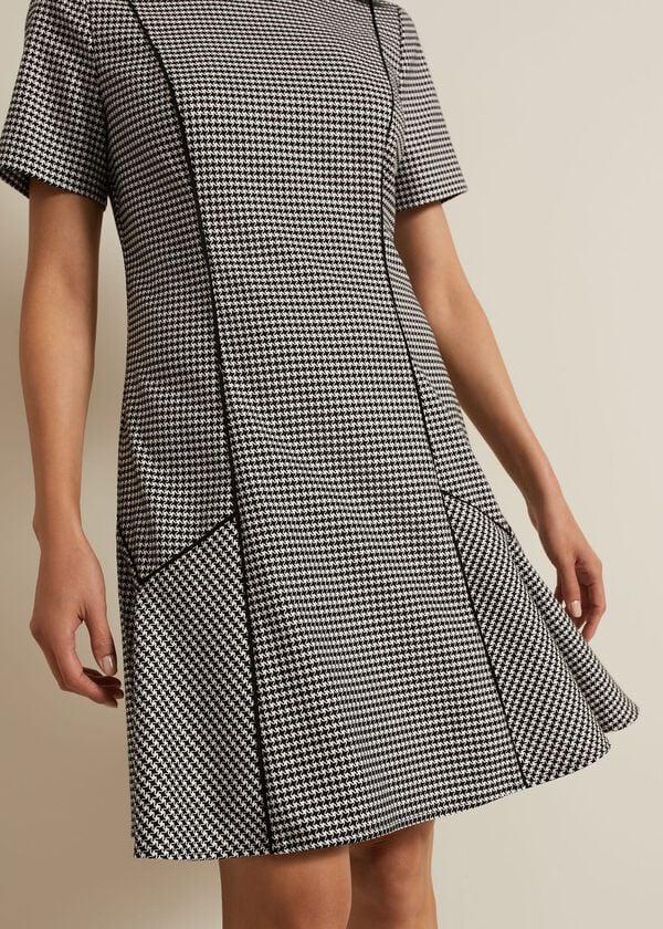 Phase Eight Viola Houndstooth Mini Dress