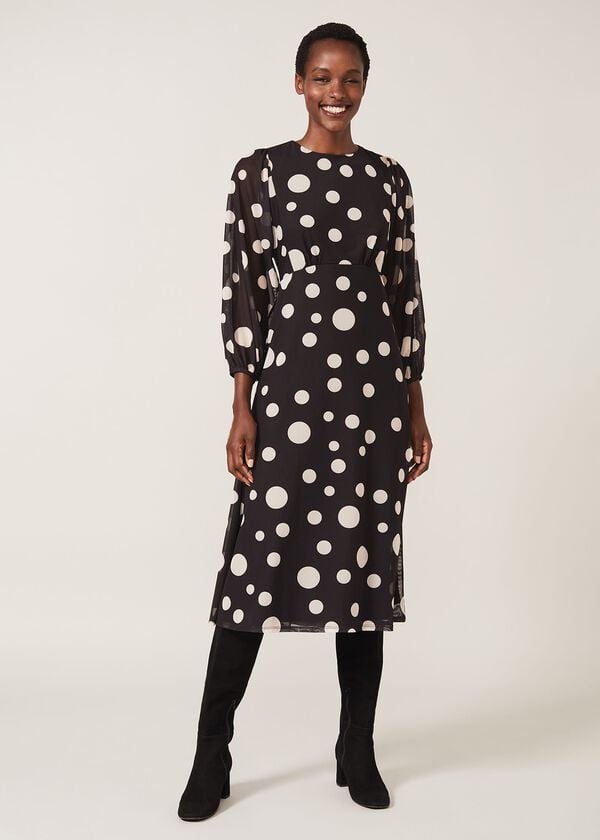 Phase Eight Vita Spot Print Jersey Dress