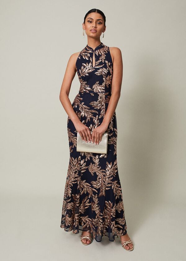 phase eight Viviana Sequin Maxi Dress