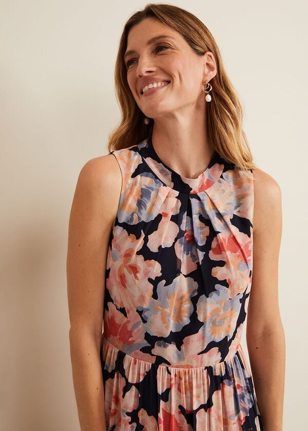 Phase Eight Vora Printed Tiered Maxi Dress