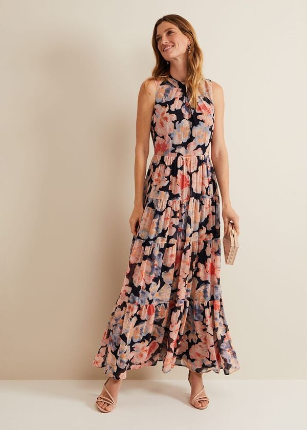 phase eight Vora Printed Tiered Maxi Dress