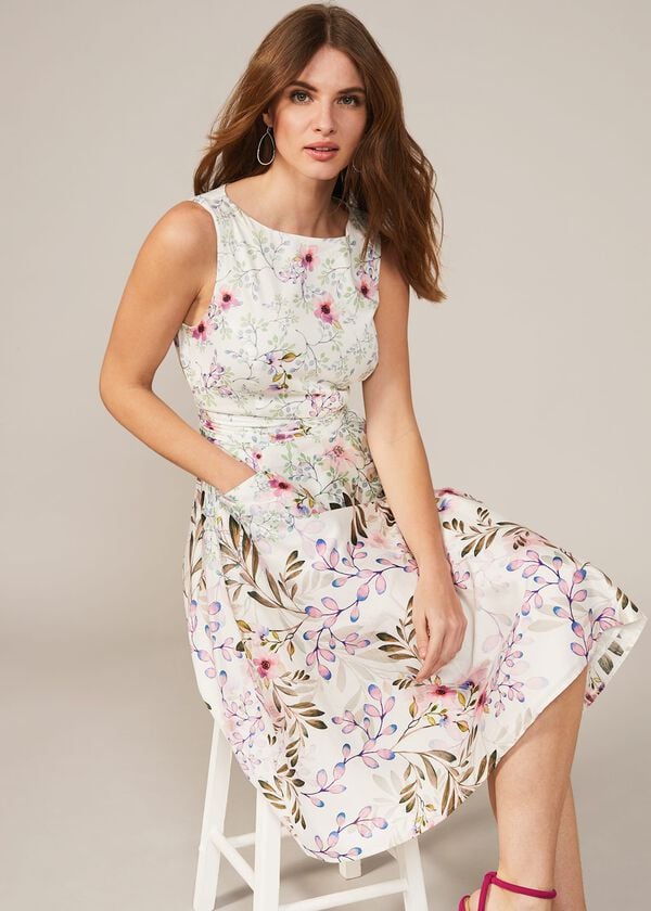 phase eight Wilhemina Cotton Fit & Flare Dress