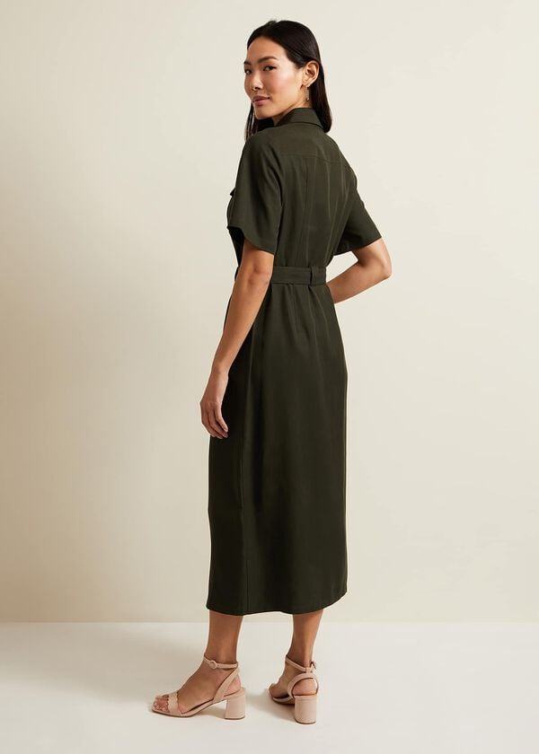 Phase Eight Willow Midi Utility Dress