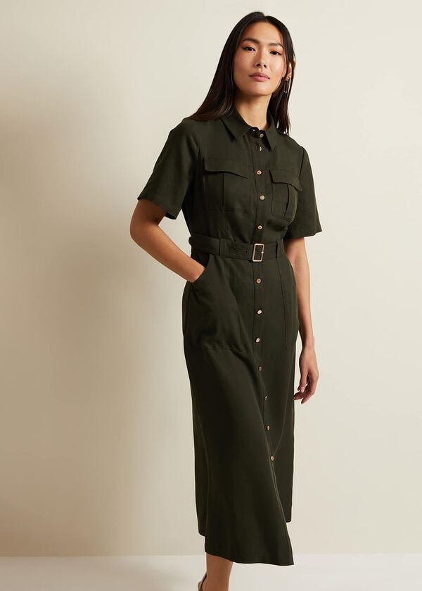 Phase Eight Willow Midi Utility Dress