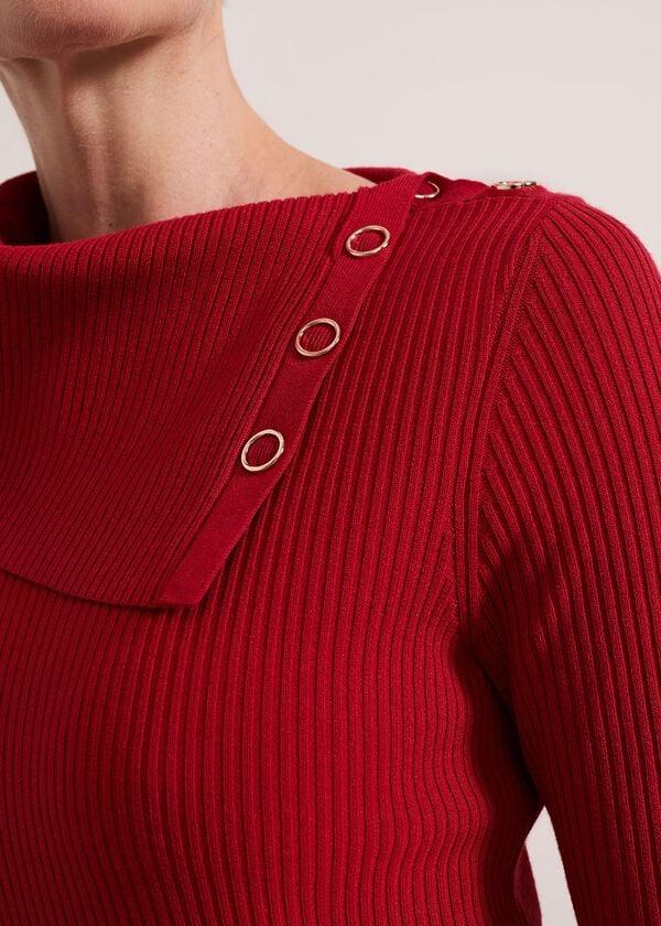 Phase Eight Willow Popper Column Midi Dress