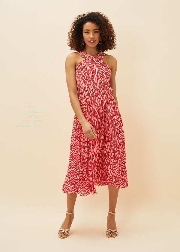 Phase Eight Yas Abstract Print Halterneck Dress