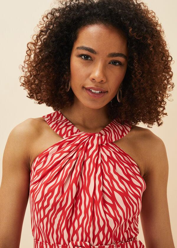 Phase Eight Yas Abstract Print Halterneck Dress
