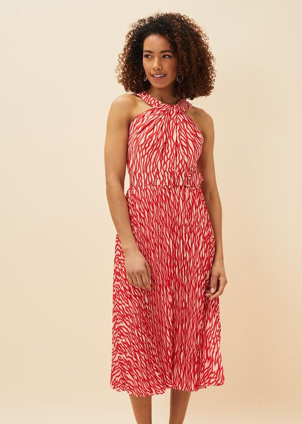 phase eight Yas Abstract Print Halterneck Dress