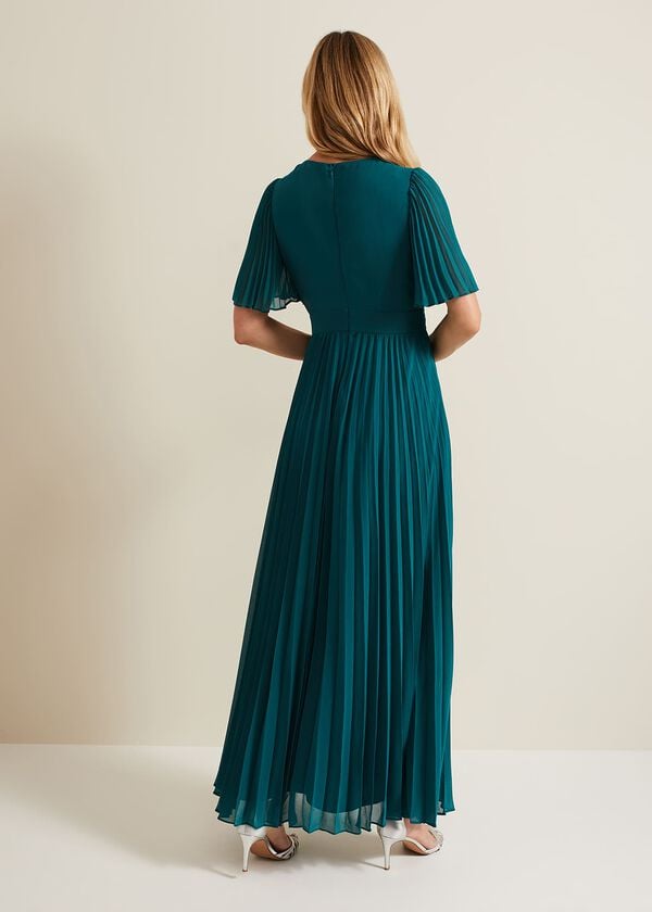 Phase Eight Yasmina Pleated Maxi Dress
