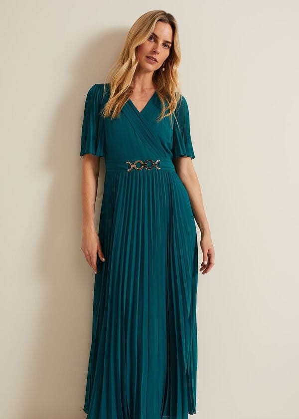 Phase Eight Yasmina Pleated Maxi Dress