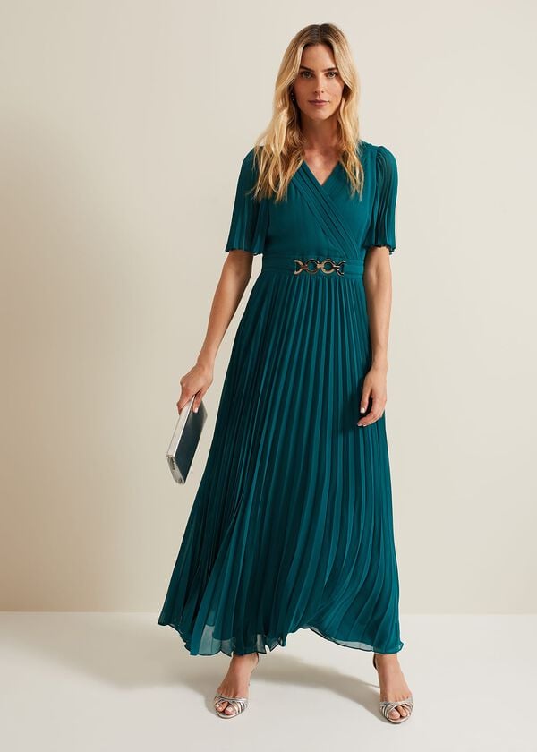 phase eight Yasmina Pleated Maxi Dress