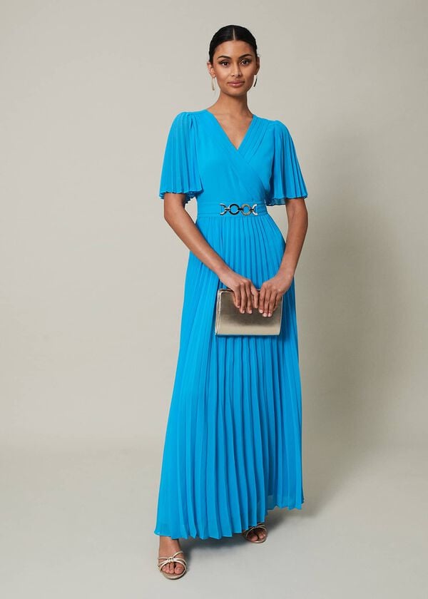 phase eight Yasmina Pleated Maxi Dress