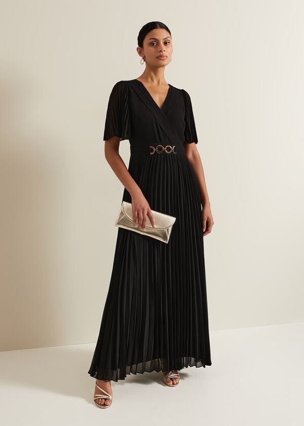 phase eight Yasmina Pleated Maxi Dress
