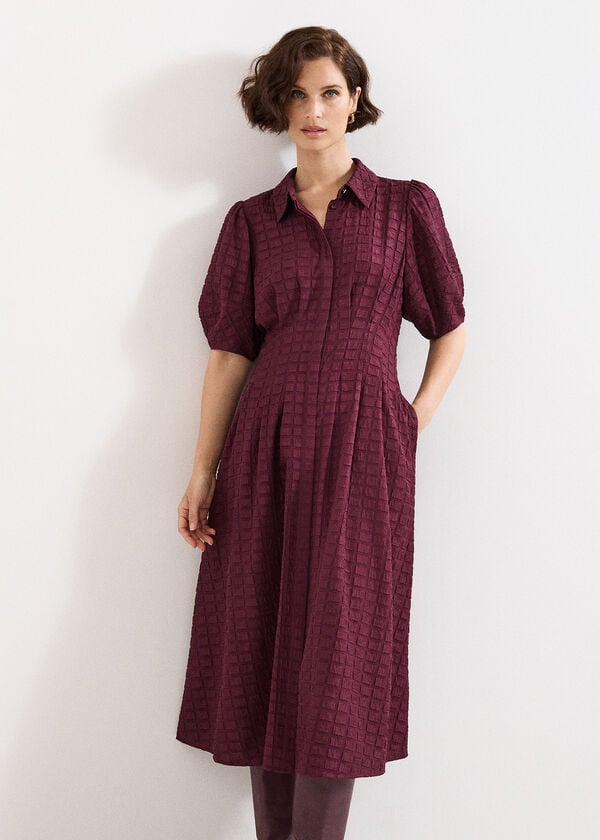 Phase Eight Yasmine Textured Midi Dress