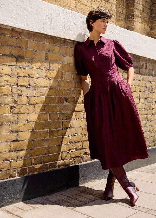 phase eight Yasmine Textured Midi Dress