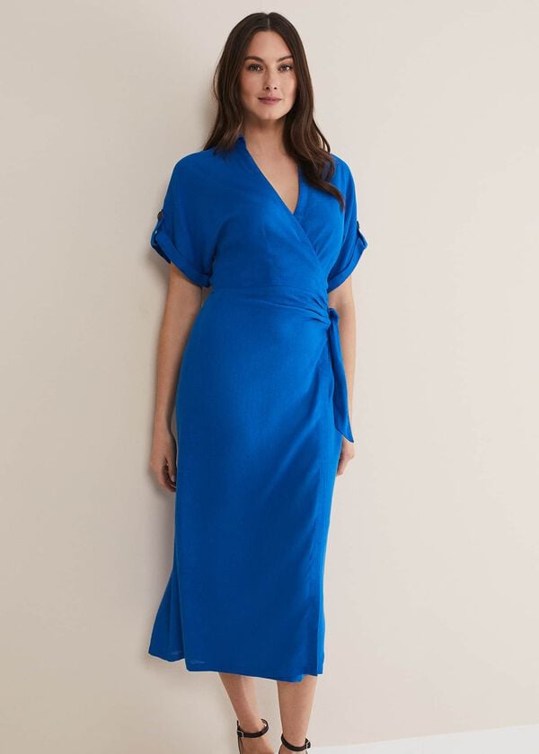 Phase Eight Yasse Linen Shirt Dress