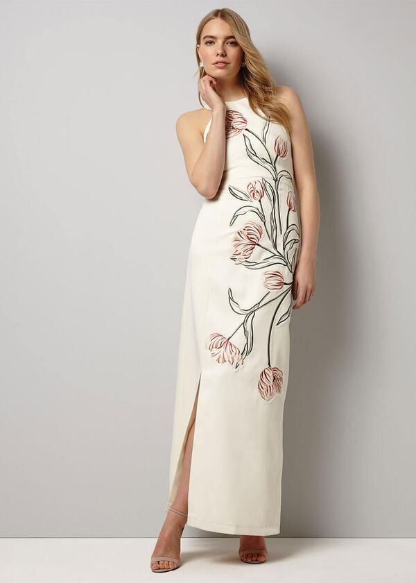 Phase Eight Zarah Embroidered Maxi Dress
