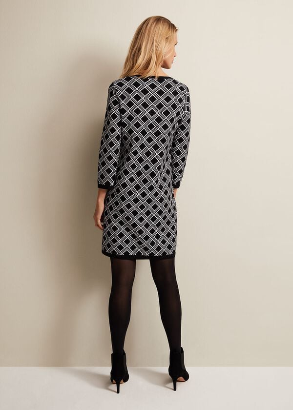 Phase Eight Zayla Geo Tunic Mini Dress