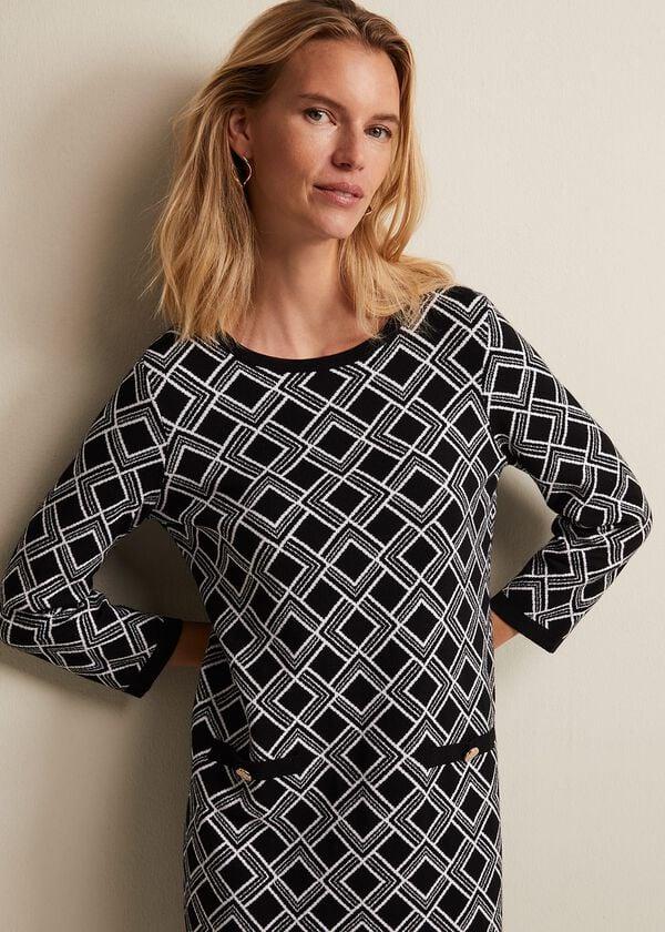 Phase Eight Zayla Geo Tunic Mini Dress