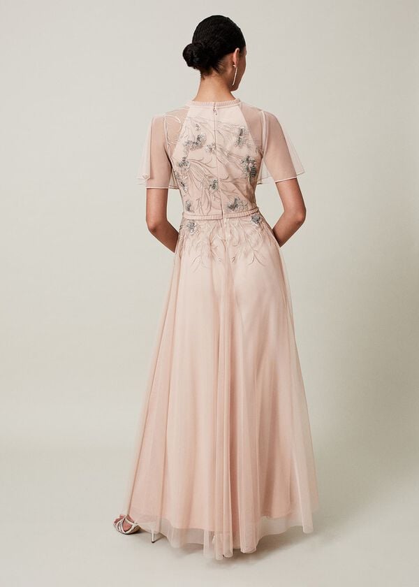 Phase Eight Zena Beaded Tulle Maxi Dress