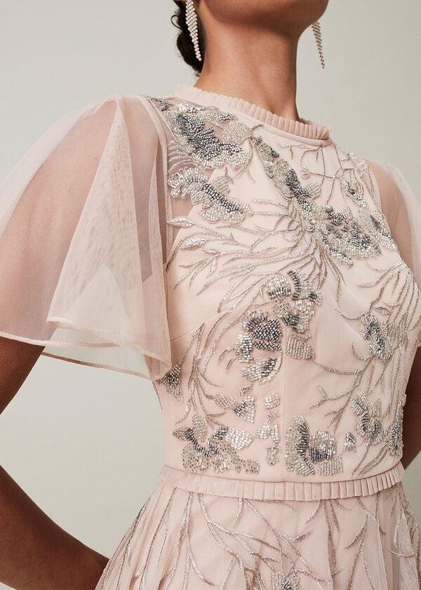 Phase Eight Zena Beaded Tulle Maxi Dress