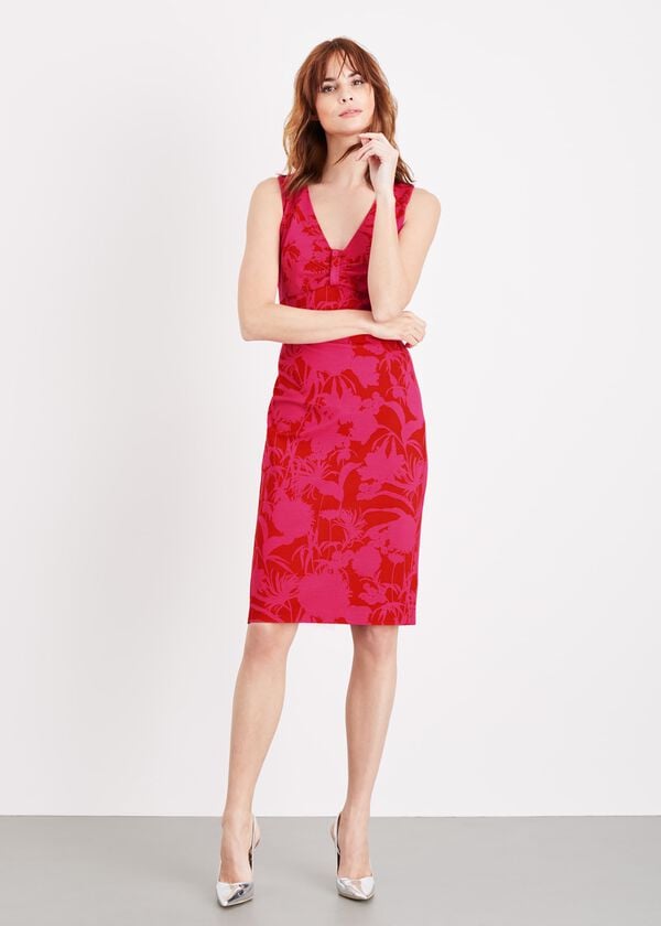 Phase Eight Zennor Floral Fitted Ponte Dress