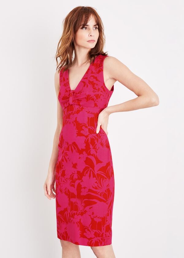 phase eight Zennor Floral Fitted Ponte Dress