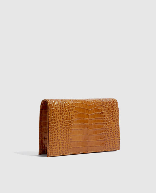 Phialebel Ines Camel Croco Print