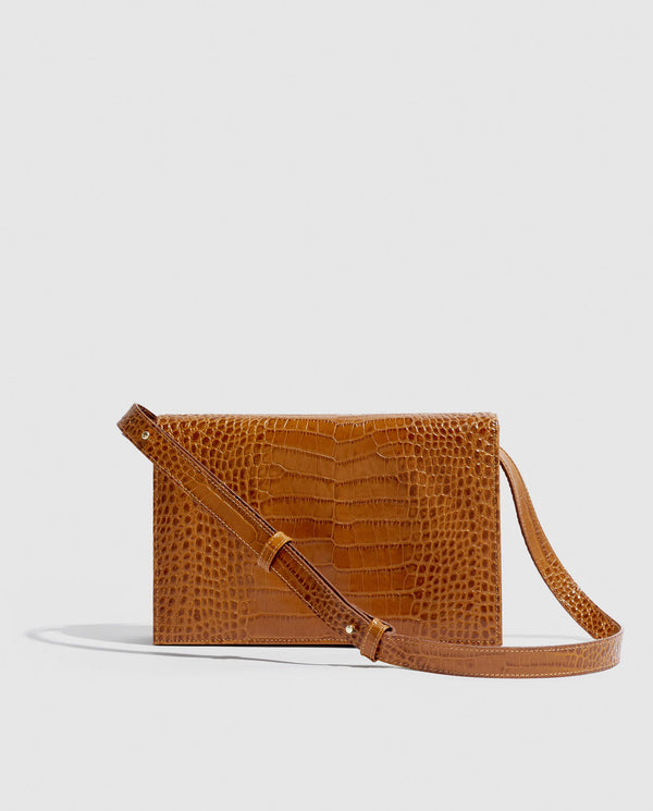 Phialebel Ines Camel Croco Print