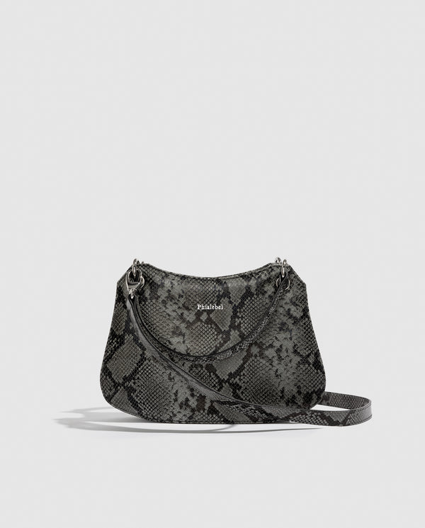 Phialebel Mini Olympia Camel Snakeskin Print